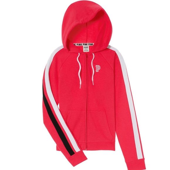 PINK Victoria's Secret Tops - Victoria's Secret PINK Perfect Full-Zip Hoodie